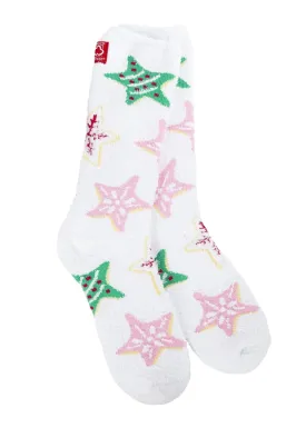 Holiday Cozy Crew Socks (Star Cookies)