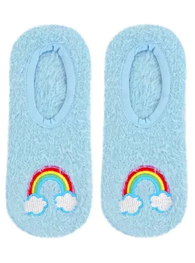 Living Royal Fuzzy Slippers – Rainbow