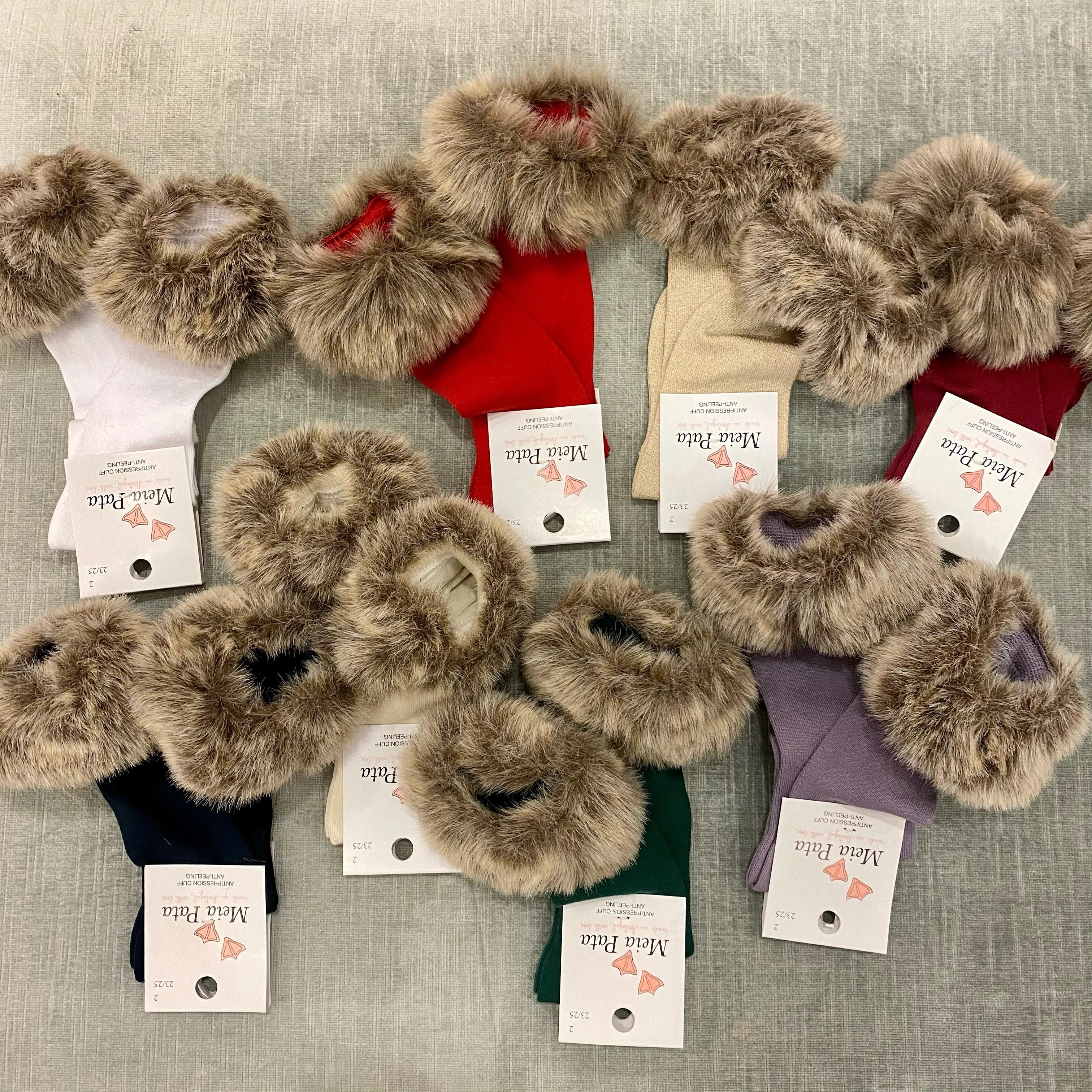 Meia Pata Fur Cuff Knee Hi