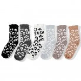 Plush Leopard Print Socks