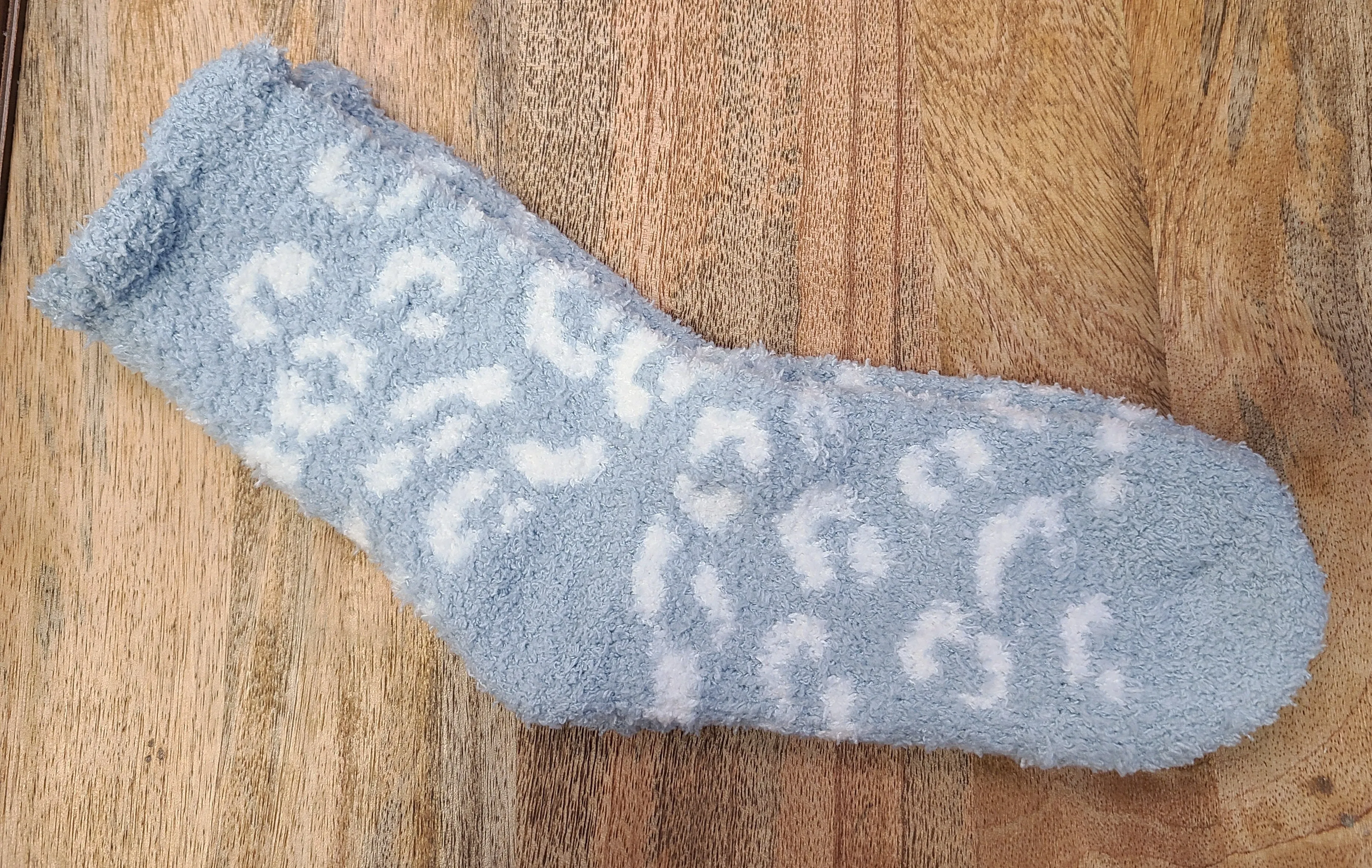 Plush Leopard Print Socks