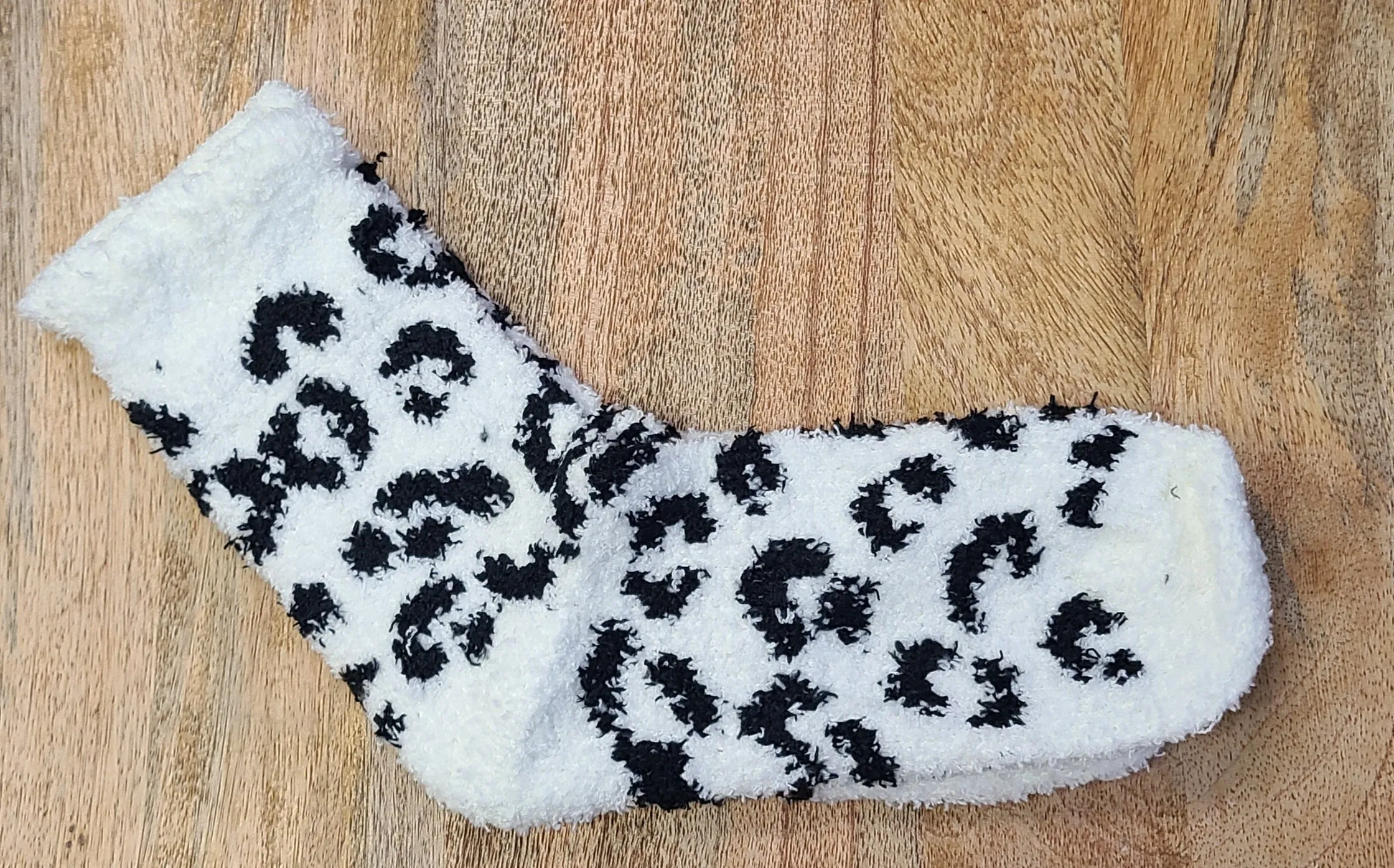 Plush Leopard Print Socks