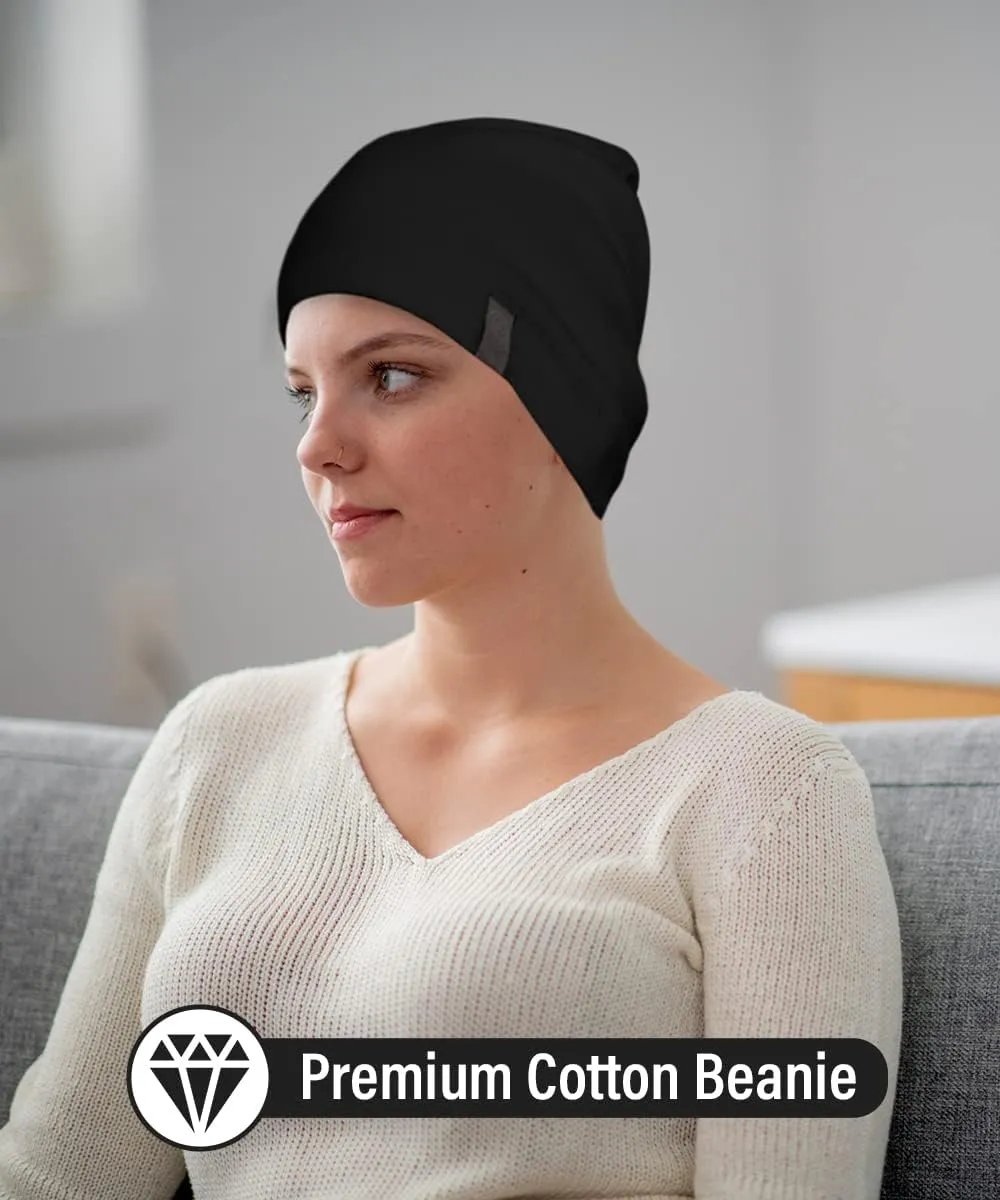 Revony Chemo Beanie Cap - Soft and Skin Friendly - 100% Cotton
