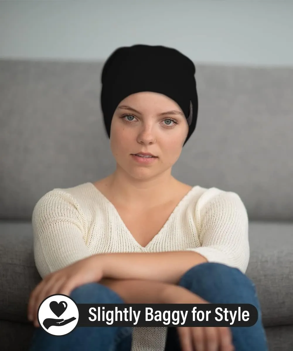 Revony Chemo Beanie Cap - Soft and Skin Friendly - 100% Cotton