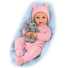 The Ashton - Drake Galleries Arianna Snuggle Pup Baby With Plush Dog RealTouch® Vinyl Skin So Truly Real® Lifelike & Realistic Weighted Doll by Sherry Rawn 17-inches