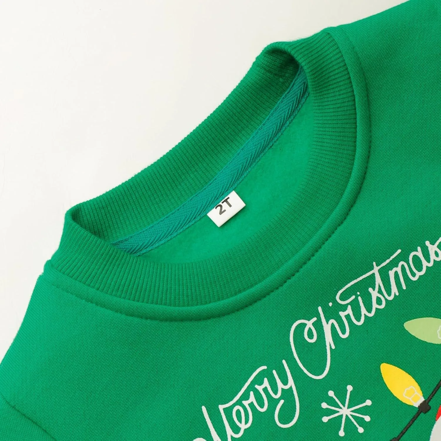 Toddler Boys Girls Christmas Sweatshirts Reindeer Crewneck Fleece Pullover Top Xmas Long Sleeve Winter Clothes 2-7T