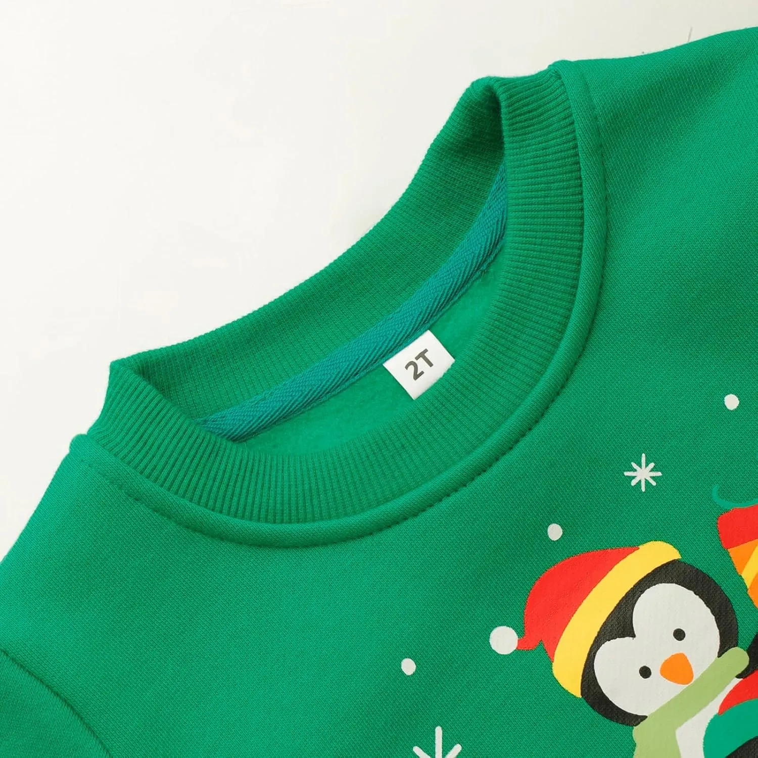Toddler Boys Girls Christmas Sweatshirts Reindeer Crewneck Fleece Pullover Top Xmas Long Sleeve Winter Clothes 2-7T